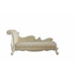 Bowery Hill Traditional Chaise w/ Pillows in Antique Pearl & Fabric