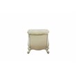 Bowery Hill Traditional Chaise w/ Pillows in Antique Pearl & Fabric