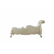 Bowery Hill Traditional Chaise w/ Pillows in Antique Pearl & Fabric