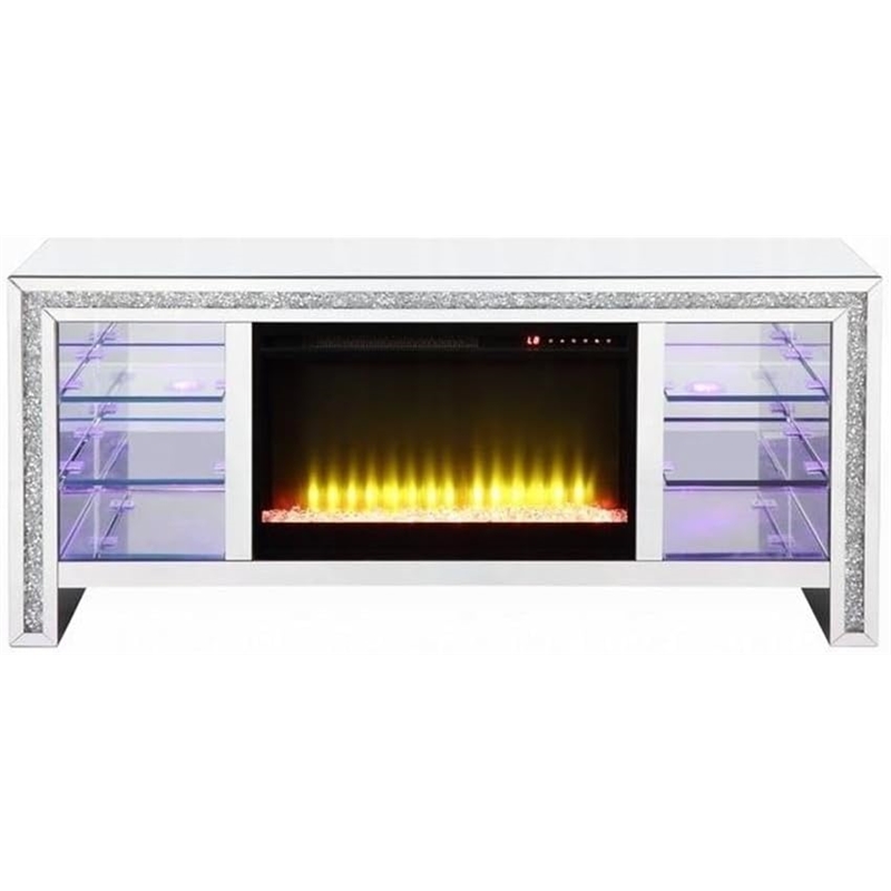 Bowery Hill TV Stand with Fireplace For TVs Upto 60