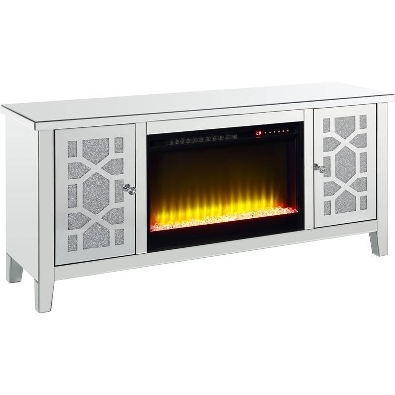 Bowery Hill TV Stand with Fireplace For TVs Upto 60
