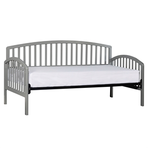 bowery hill traditional daybed with suspension deck in gray