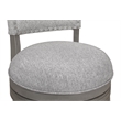 Bowery Hill Swivel Wood Counter Stool Antique Gray