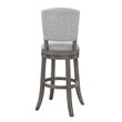 Bowery Hill Swivel Wood Counter Stool Antique Gray