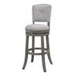 Bowery Hill Swivel Wood Counter Stool Antique Gray