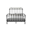 Bowery Hill Farmhouse Metal Queen Spindle Bed in Antique Black