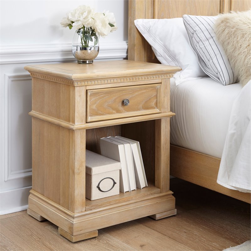 Bowery Hill Traditional Brown Wood Night Stand