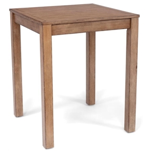 bowery hill transitional brown wood high table