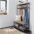 Bowery Hill Transitional Gray Wood Hall Tree