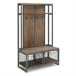 Bowery Hill Transitional Gray Wood Hall Tree