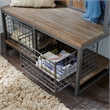 Bowery Hill Transitional Gray Wood Hall Tree