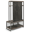 Bowery Hill Transitional Gray Wood Hall Tree