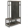 Bowery Hill Transitional Gray Wood Hall Tree