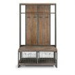 Bowery Hill Transitional Gray Wood Hall Tree