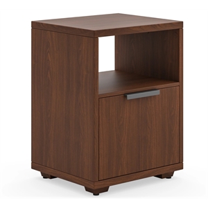 bowery hill contemporary brown wood file cabinet