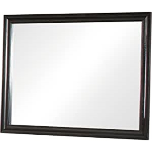 bowery hill modern dresser mirror in black
