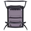 Bowery Hill Contemporary 3 Bottle Wine Rack Bar Unit in Smoked and Black