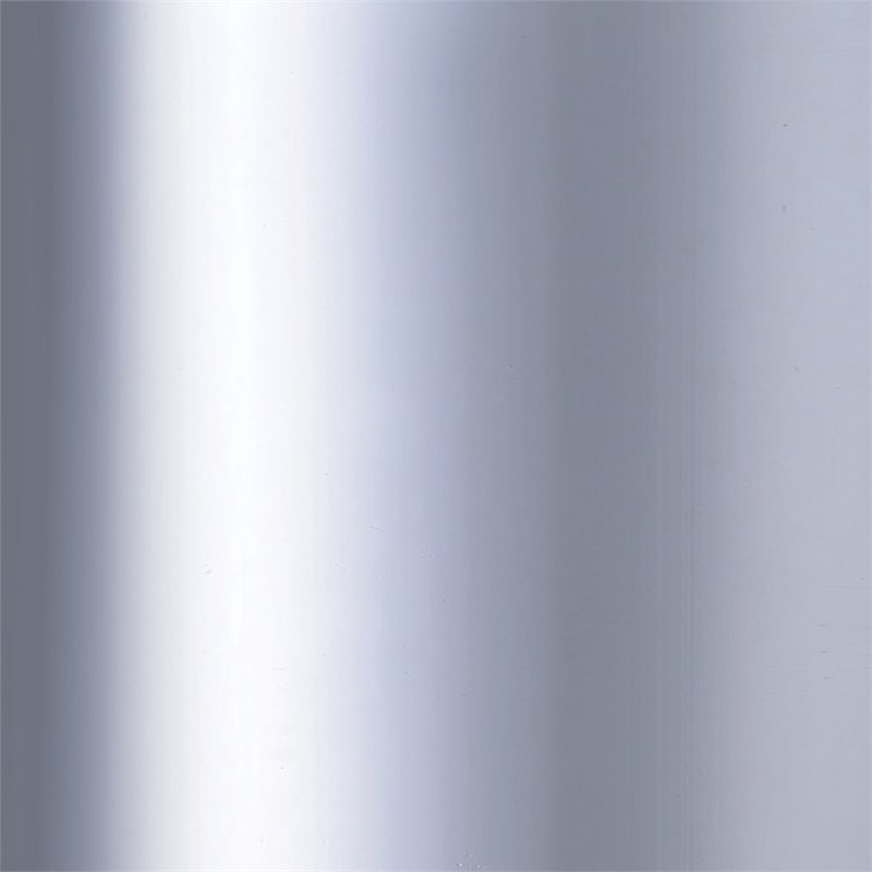 Bowery Hill 5 Shelf Contemporary Clear Glass Top Bookcase in Chrome