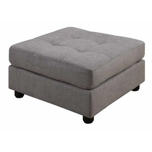 bowery hill tufted ottoman in dove