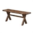 Bowery Hill Contemporary Trestle Dining Bench in Knotty Nutmeg