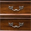 Bowery Hill 3 Drawers Traditional Solid Wood Nightstand in Brown Cherry