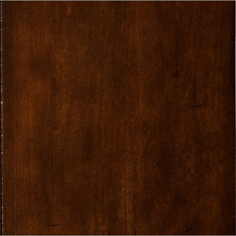 Bowery Hill 3 Drawers Traditional Solid Wood Nightstand in Brown Cherry