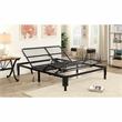 Bowery Hill Modern Metal Adjustable Full/Queen Bed Frame in Black