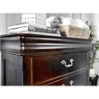 Bowery Hill 5 Drawers Traditional Solid Wood Chest in Cherry