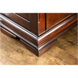Bowery Hill 5 Drawers Traditional Solid Wood Chest in Cherry
