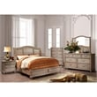 Bowery Hill 5 Drawers Farmhouse Solid Wood Chest in Rustic Natural