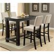 Bowery Hill Transitional Fabric Padded Bar Stool in Beige (Set of 2)