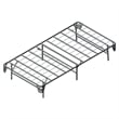 Bowery Hill Transitional Metal Twin Bed Frame in Silver