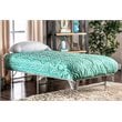Bowery Hill Transitional Metal Twin Bed Frame in Silver