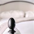 Bowery Hill Transitional Metal King Poster Panel Bed in Silver