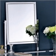 Bowery Hill Contemporary Metal 3-Piece Bedroom Vanity Set in Chrome