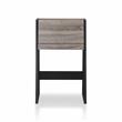 Bowery Hill Modern Wood Secretary Desk in Distressed Gray and Black