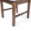 Bowery Hill Industrial Wood Dining Side Chair in Walnut (Set of 2)