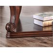 Bowery Hill Wood Open Shelf Coffee Table in Dark Oak