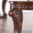 Bowery Hill Wood Open Shelf Coffee Table in Dark Oak