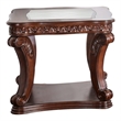 Bowery Hill Traditional Wood Open Shelf End Table in Dark Oak