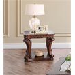 Bowery Hill Traditional Wood Open Shelf End Table in Dark Oak