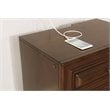 Bowery Hill 3-Drawer Transitional Solid Wood Nightstand in Brown