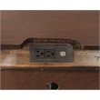 Bowery Hill 3-Drawer Transitional Solid Wood Nightstand in Brown