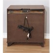 Bowery Hill 3-Drawer Transitional Solid Wood Nightstand in Brown