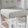 Bowery Hill Transitional Antique White Fabric 25-Inch Counter Stool (Set of 2)