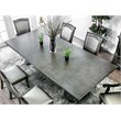 Bowery Hill Wood Extendable Dining Table in Gray