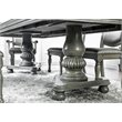 Bowery Hill Wood Extendable Dining Table in Gray