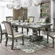 Bowery Hill Wood Extendable Dining Table in Gray