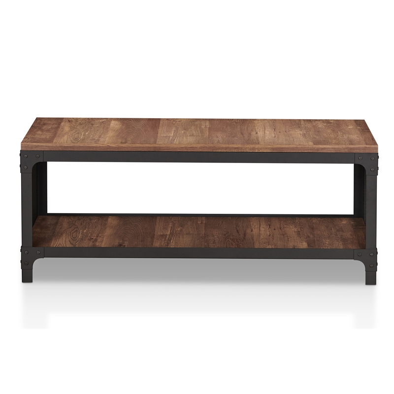 Bowery Hill Modern Wood Multi Purpose Bench in Reclaimed Oak