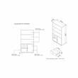 Bowery Hill Transitional Wood 3-Shelf Bookcase in Reclaimed Oak
